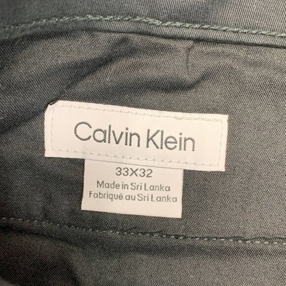 Calvin Klein Mens Straight-Fit Stretch Chino Pants 33x32 - Picture 7 of 11